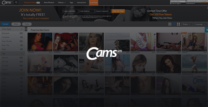 Recensione di Cams.com – [Miglior sito Cam per il tuo dollaro?]